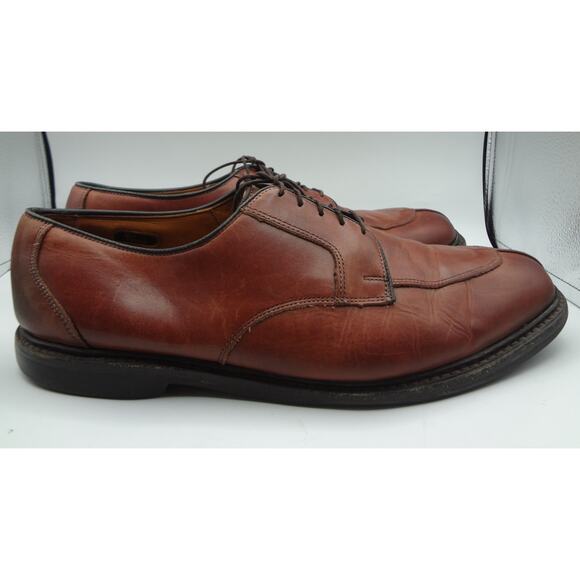Allen Edmonds Ashton Chilli Brown Leather Oxfords Split Toe Dress Shoe 10.5 main image 7